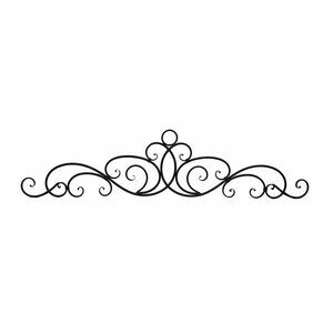 Antique Bronze Finish Scroll Wall Hanging Door Pediment